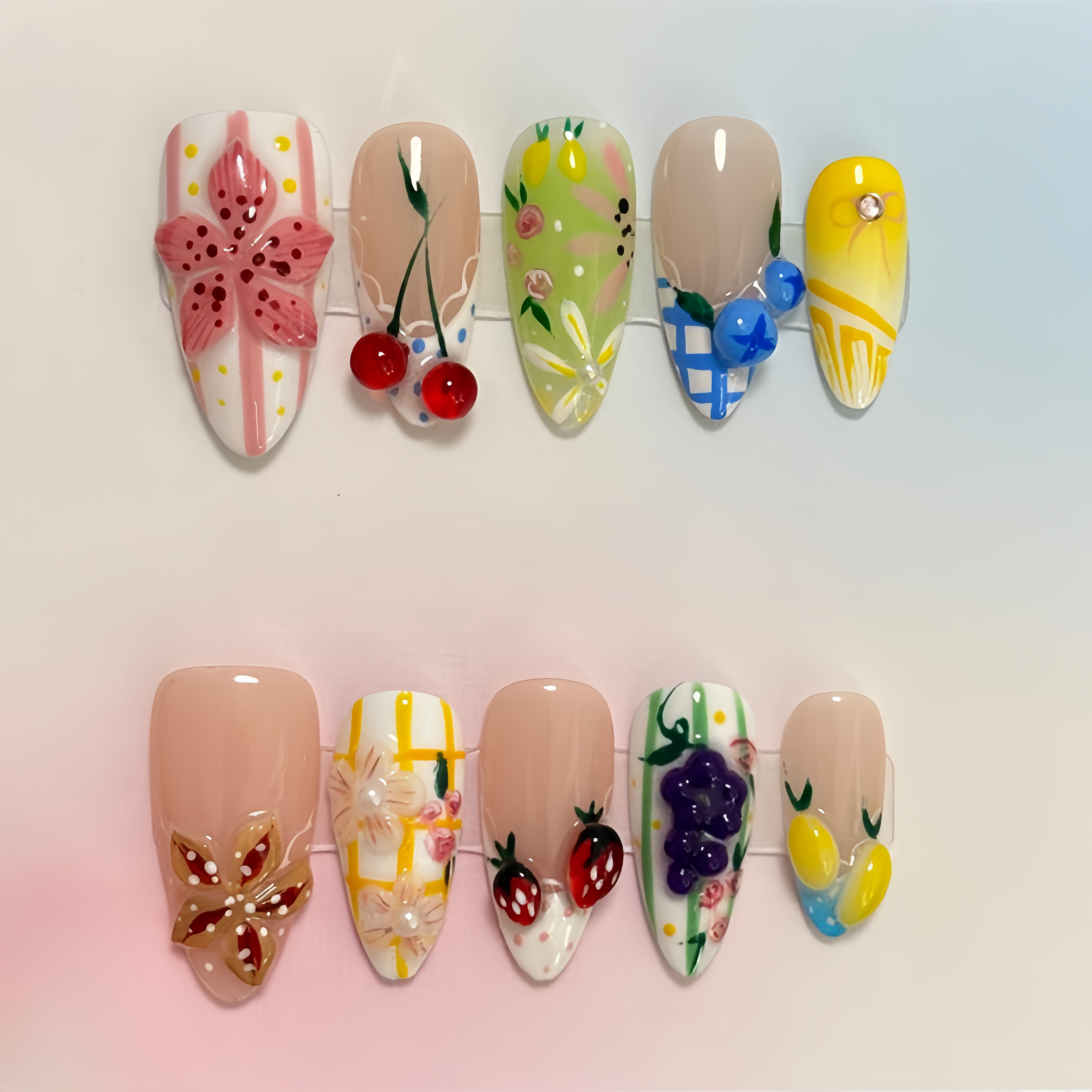 Colorful Fruity Floral B075