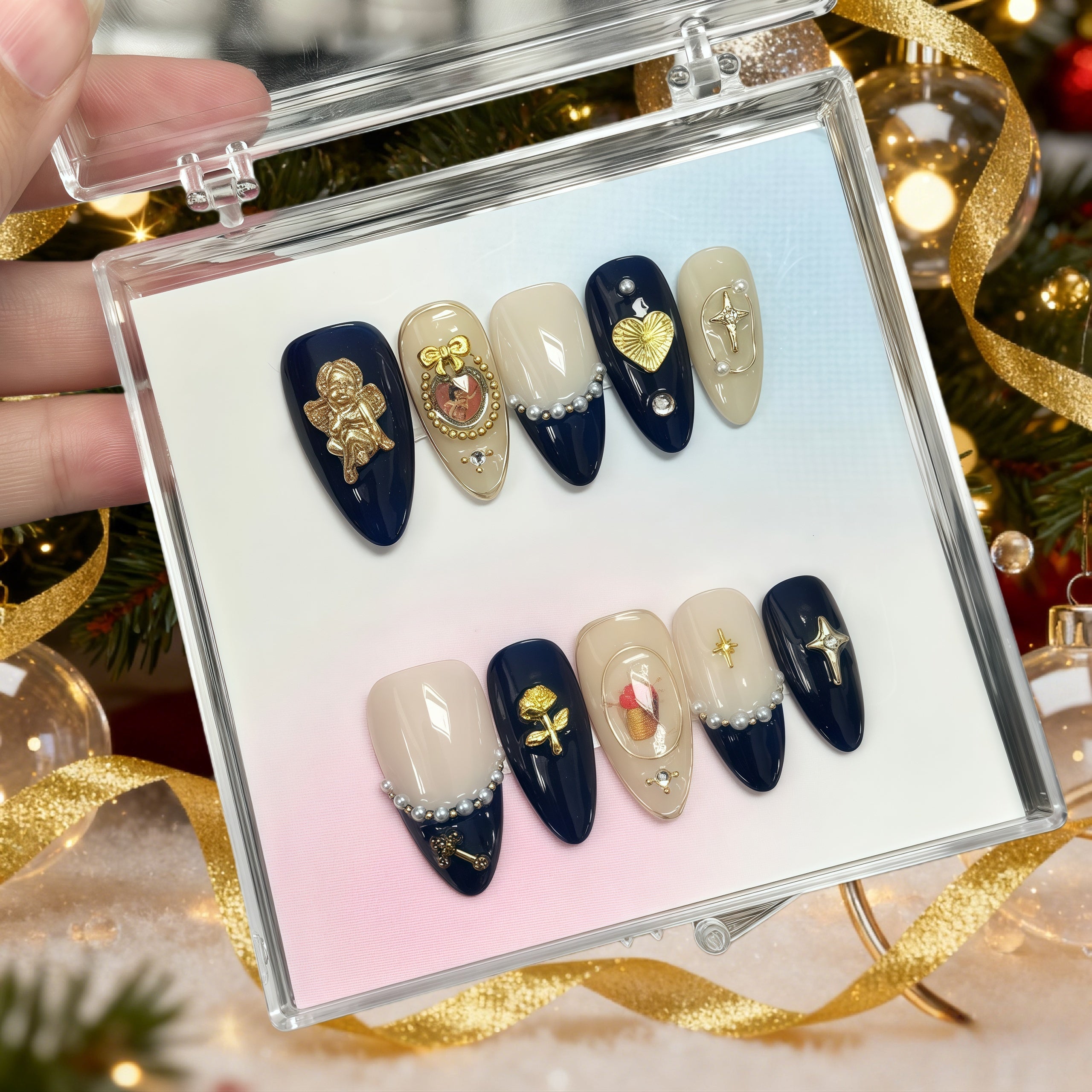 Navy Blue Vintage C040