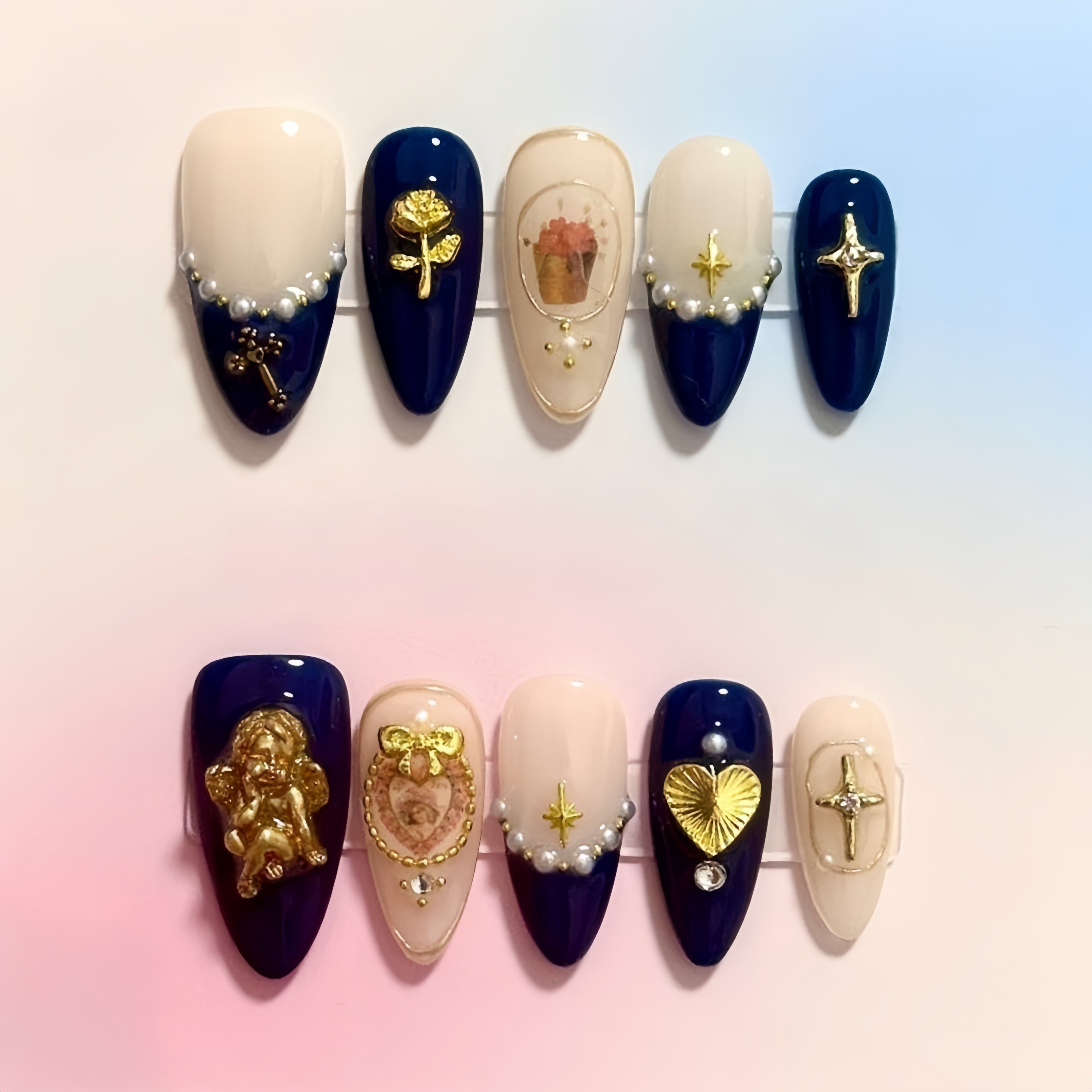 Navy Blue Vintage C040