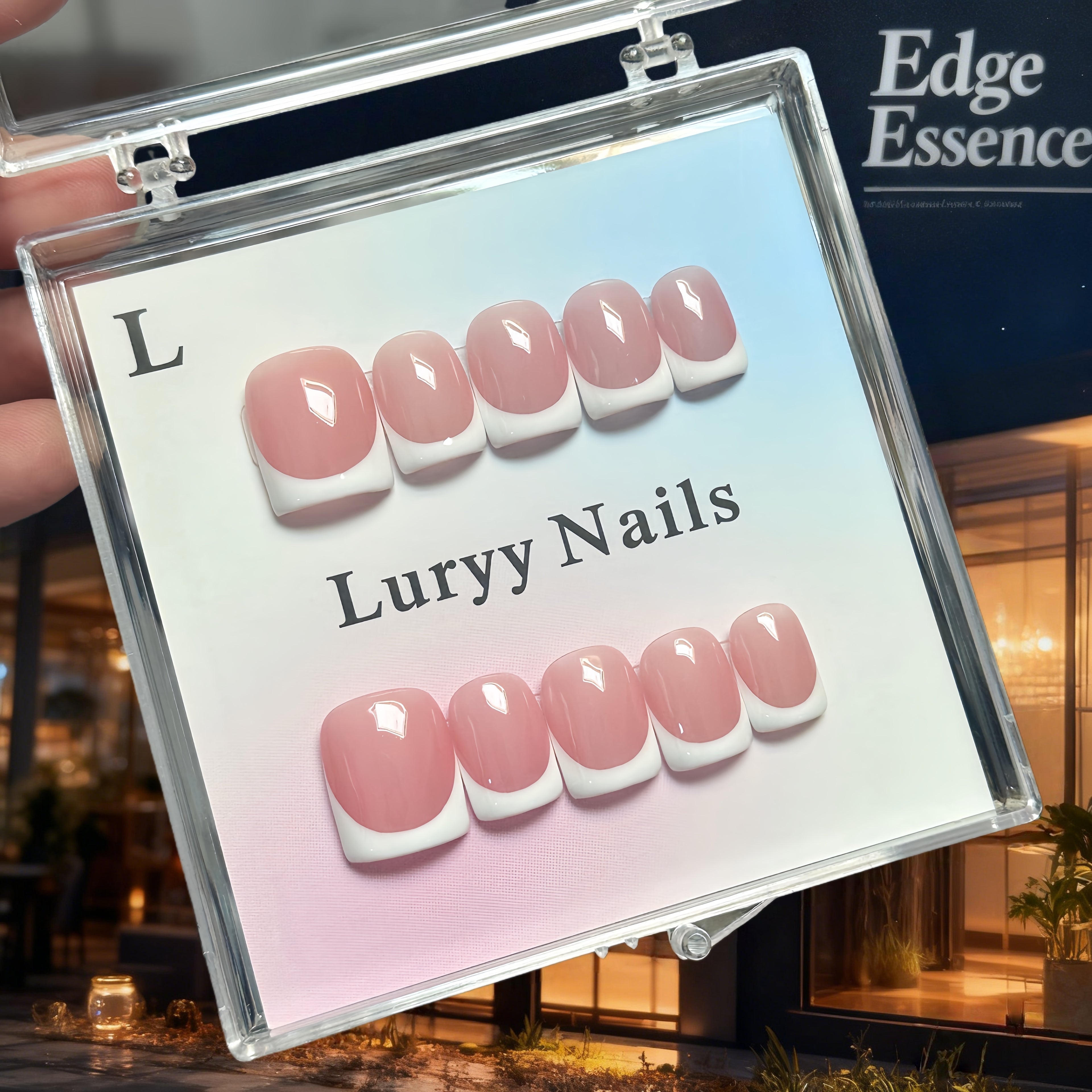 Pure White French Toe H018