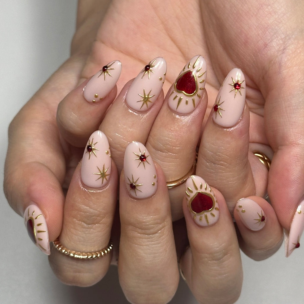 Gilded Glow Heart & Star E037